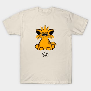 Cat says no - hilarious jokes - Funny animals - No cat T-Shirt